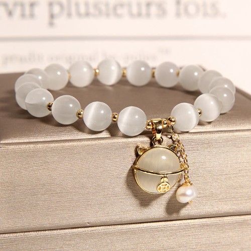 Cat's Eye Pearl Love Charm Bracelet Cat's Eye Pearl Love Charm Bracelet