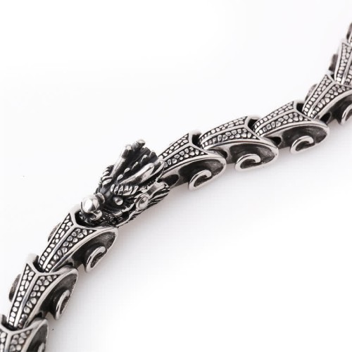 Dragon Pattern Titanium Steel Protection Bracelet