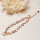 18K Gold Plated Pearl Elephant Zircon Charm Sincerity Bracelet