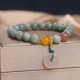 Natural Jade Strawberry Quartz Peace Buckle Prosperity Bracelet Natural Jade Strawberry Quartz Peace Buckle Prosperity Bracelet