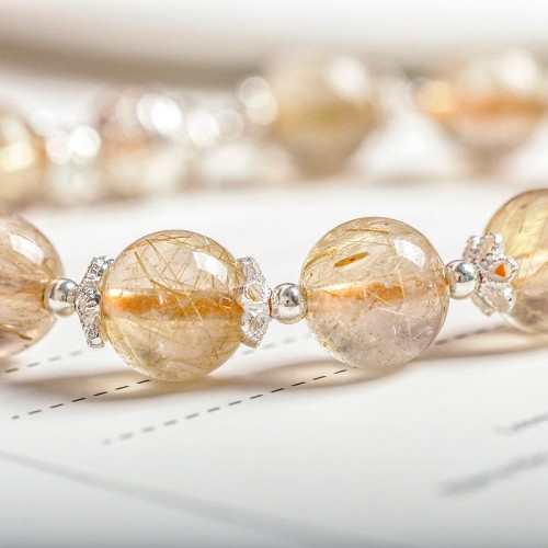 Sterling Silver Citrine Moon Star Bracelet Sterling Silver Citrine Moon Star Bracelet