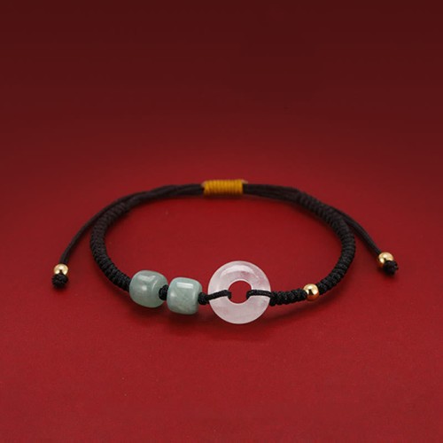 Green Aventurine White Jade Couple Bracelet