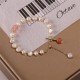 Pearl Green Strawberry Quartz Healing Bracelet