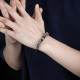 999 Sterling Silver Double Dragon Luck Bracelet