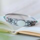 Cyan Jade White Jade Harmony Luck Bracelet Cyan Jade White Jade Harmony Luck Bracelet