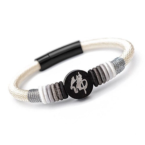 Buddha Ebony Handcrafted Rope Bracelet