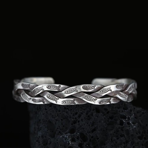 Koi Fish Twisted Design Luck Cuff Bracelet Koi Fish Twisted Design Luck Cuff Bracelet