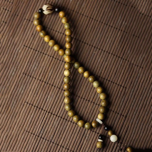 Green Sandalwood Bodhi Seed Lotus Soothing Bracelet Green Sandalwood Bodhi Seed Lotus Soothing Bracelet