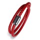 Genuine Leather Red String Protection Magnetic Bracelet