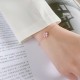 Sterling Silver Cherry Blossom Blessing Bracelet