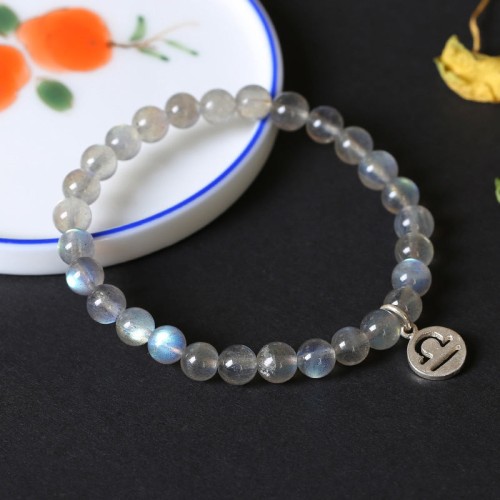 Zodiac Moonstone Charming Bracelet Zodiac Moonstone Charming Bracelet