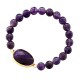 Amethyst Crystal Balance Marquise Bracelet Amethyst Crystal Balance Marquise Bracelet