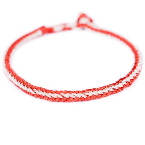 Two-Color Rope Eight Thread Peace Knot Bracelet Two-Color Rope Eight Thread Peace Knot Bracelet