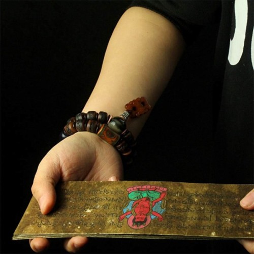 Tibetan Yak Bone Dzi Bead Turquoise Evil Spirit Bracelet Tibetan Yak Bone Dzi Bead Turquoise Evil Spirit Bracelet