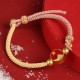 Mountain & Sea Engraved Luck Couple Bracelet