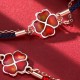 925 Sterling Silver Color-changing Four Leaf Clover Bracelet 925 Sterling Silver Color-changing Four Leaf Clover Bracelet
