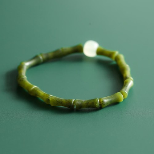 Green Bamboo Jade Luck Bracelet Green Bamboo Jade Luck Bracelet