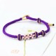 Peach Blossoms Luck Braided String Bracelet