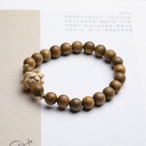 Green Sandalwood Boxwood Lotus Soothing Bracelet Green Sandalwood Boxwood Lotus Soothing Bracelet