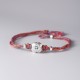 999 Sterling Silver Persimmon Luck Braided Bracelet 999 Sterling Silver Persimmon Luck Braided Bracelet