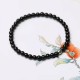 Black Obsidian Smoky Quartz Strength Bracelet