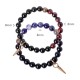 Black Obsidian Sodalite Strength Couple Bracelet Black Obsidian Sodalite Strength Couple Bracelet