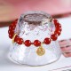 Natural Red Agate Confidence Letter Bracelet Natural Red Agate Confidence Letter Bracelet