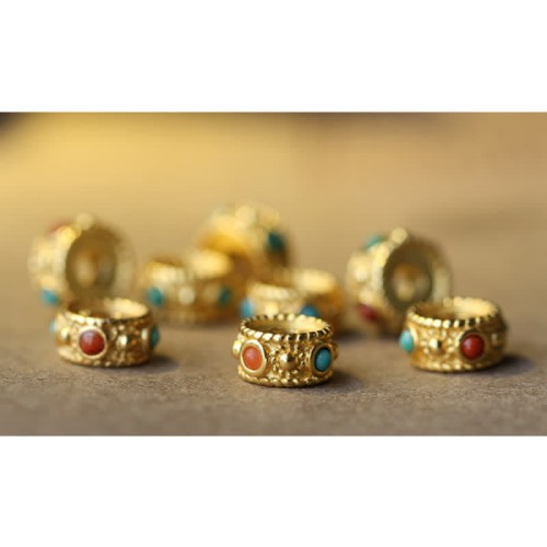 Vietnam Qinan Agarwood Turquoise Balance Strength Bracelet Vietnam Qinan Agarwood Turquoise Balance Strength Bracelet