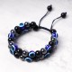 Evil Eye Hematite Tiger Eye Protection Bracelet