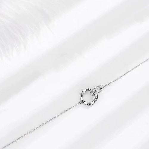 "KEEP ME IN YOUR HEART" Interlocking Circles Healing Bracelet "KEEP ME IN YOUR HEART" Interlocking Circles Healing Bracelet