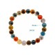 Colorful Candy Agate Strength Healing Bracelet Colorful Candy Agate Strength Healing Bracelet