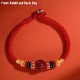 Year of the Dragon 925 Silver Cinnabar Auspicious Bracelet Year of the Dragon 925 Silver Cinnabar Auspicious Bracelet