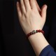 925 Silver Buddha Cinnabar Om Mani Padme Hum Bracelet 925 Silver Buddha Cinnabar Om Mani Padme Hum Bracelet
