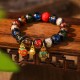 Swallowing Beast Cinnabar Bead Bracelet