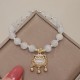 Cat's Eye Pearl Love Charm Bracelet Cat's Eye Pearl Love Charm Bracelet