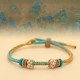 Peach Blossom Knot Luck Braided Bracelet