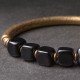 Obsidian Crystal Copper Strength Couple Bracelet