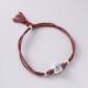 999 Sterling Silver Persimmon Luck Braided Bracelet 999 Sterling Silver Persimmon Luck Braided Bracelet