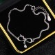 Year of the Dragon 999 Sterling Silver Zircon Knot Charm Bracelet Year of the Dragon 999 Sterling Silver Zircon Knot Charm Bracelet