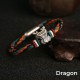 Sterling Silver Dragon Zodiac Protection Bracelet