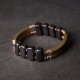 Tibetan Ebony Wood Copper Double Layer Balance Bracelet