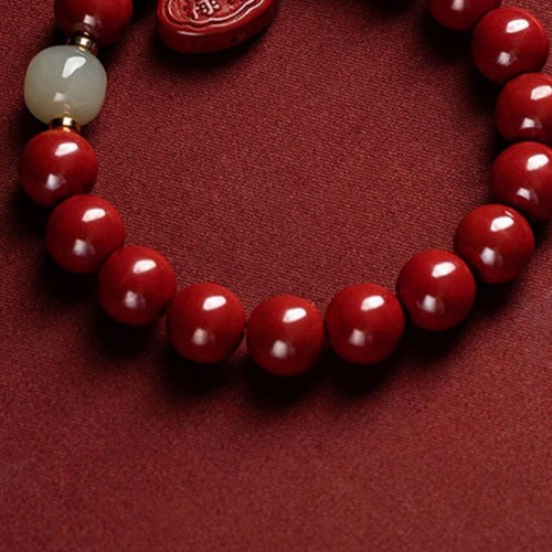 Cinnabar Jade Healing Charm Bracelet Cinnabar Jade Healing Charm Bracelet