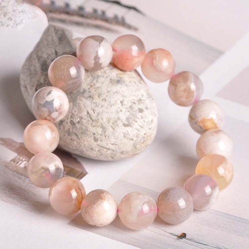 Sakura Agate Peace Blessing Bracelet Sakura Agate Peace Blessing Bracelet