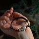 Sterling Silver Luck Koi Fish Braided Bracelet Sterling Silver Luck Koi Fish Braided Bracelet