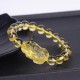 Natural Citrine PiXiu Stretch Bracelet