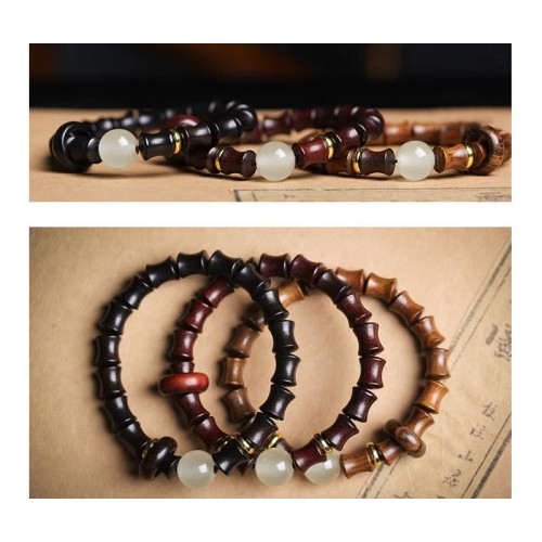 Ebony Green Sandalwood Black Rosewood Peace Bracelet Ebony Green Sandalwood Black Rosewood Peace Bracelet