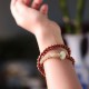 Sandalwood Hetian Jade Protection Double Wrap Bracelet
