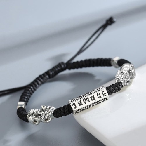 Double PiXiu Feng Shui Copper Coin Bracelet