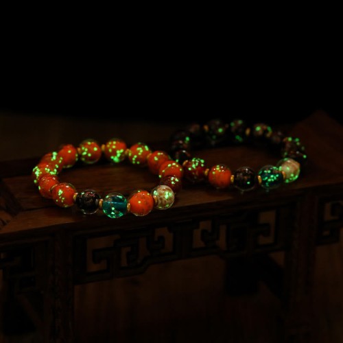 Luminous Liuli Glass Luck Fluorescent Bracelet Luminous Liuli Glass Luck Fluorescent Bracelet