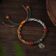 Tibetan Silver Zakiram Goddess Camel Bone Protection Bracelet Tibetan Silver Zakiram Goddess Camel Bone Protection Bracelet